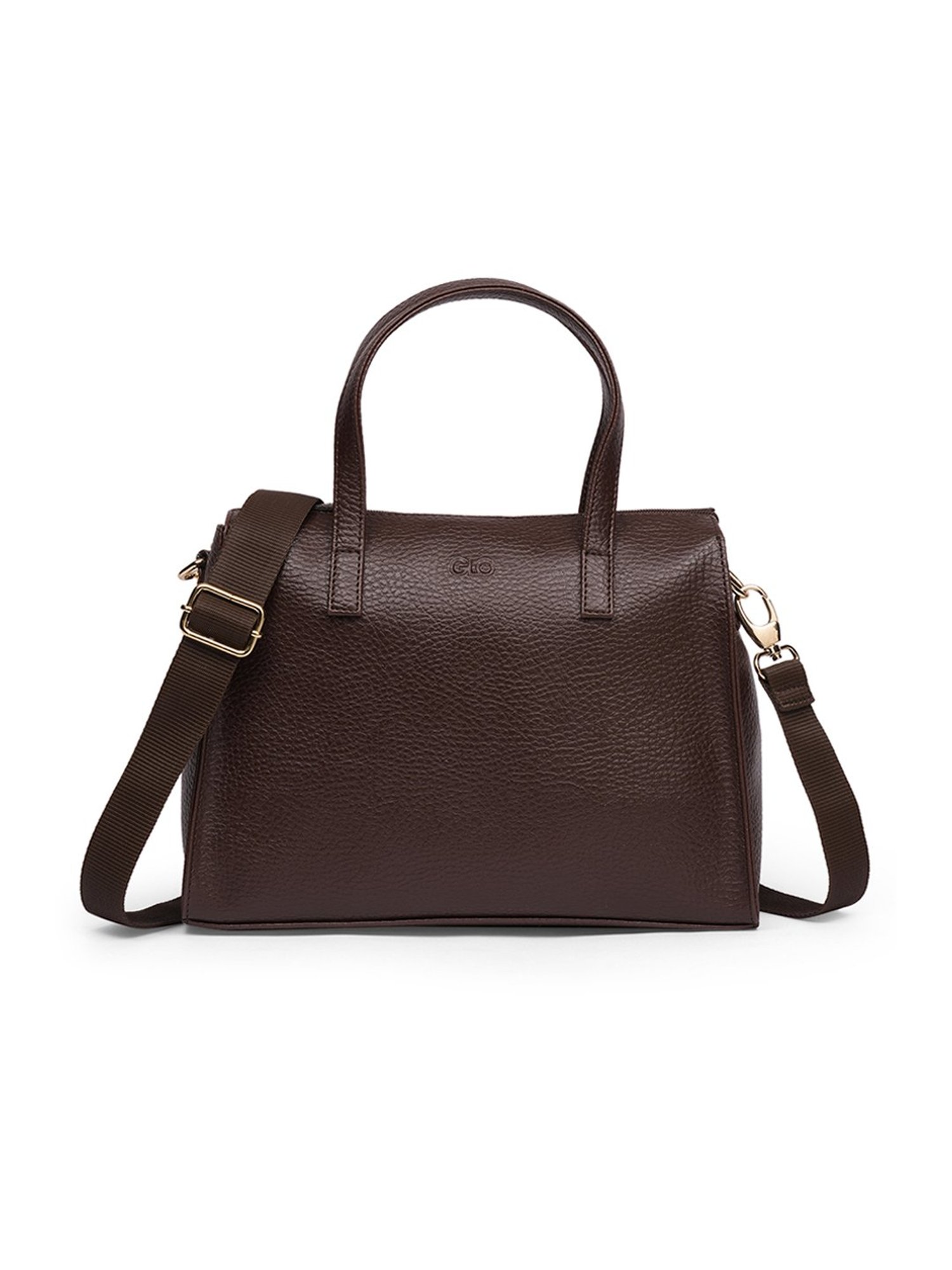 Glo By Globus Brown Textured Small Cross Body Bag