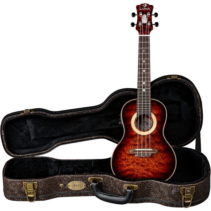 Mitchell MU100CE Acoustic-Electric Concert Ukulele Natural Koa