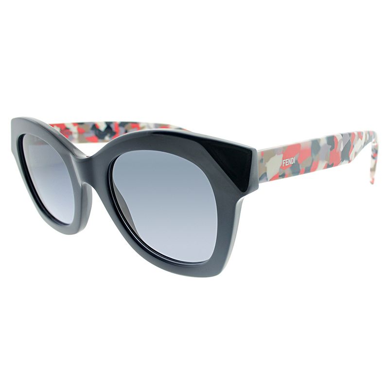 Fendi Fendi Chromia  5OM Womens Rectangle Sunglasses Navy 48mm