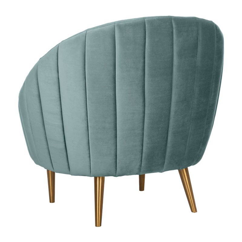 Razia Channel Tufted Tub Chair Sea Foam - Safavieh