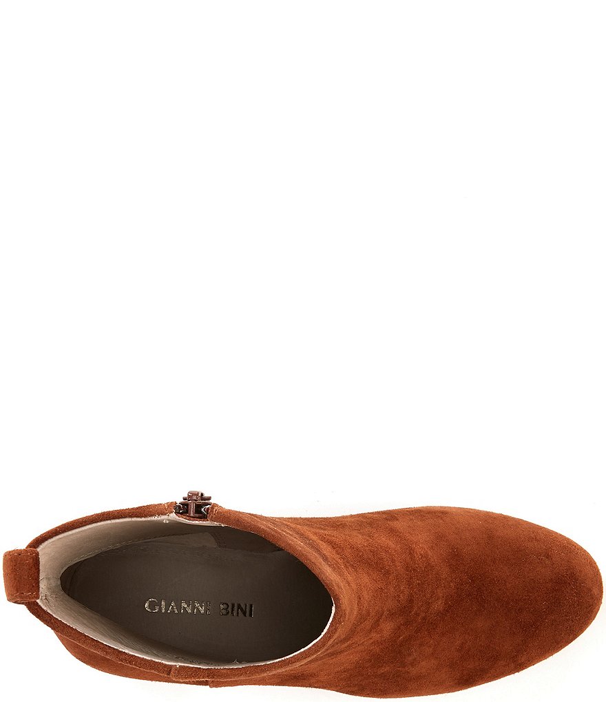 Gianni Bini Jaydennn Suede Block Heel Booties