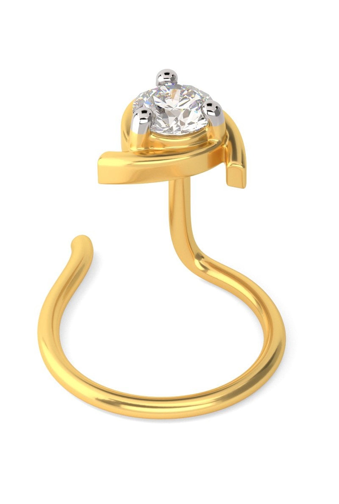 Joyalukkas 18k Gold & Diamond Nosepin