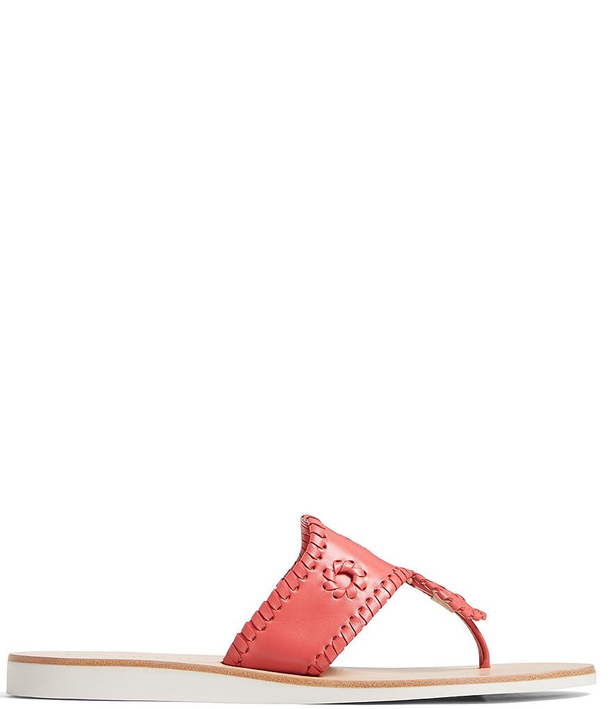 Jack Rogers Boating Jacks Leather Thong Sandals