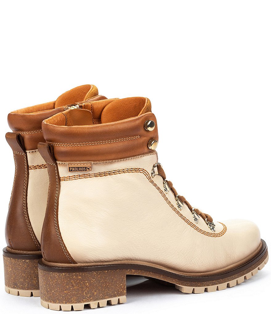 Pikolinos Aspe W9Z Leather Lace-Up Hiker Booties