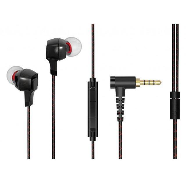FiiO F1 Lightweight Dynamic In-Ear Monitor Earphones with Smartphone Support (Black)