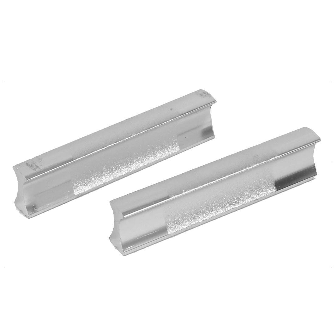 64mm Spacing Rectangular Pulls Cabinet Dresser Sliding Door Handle 2 Pcs