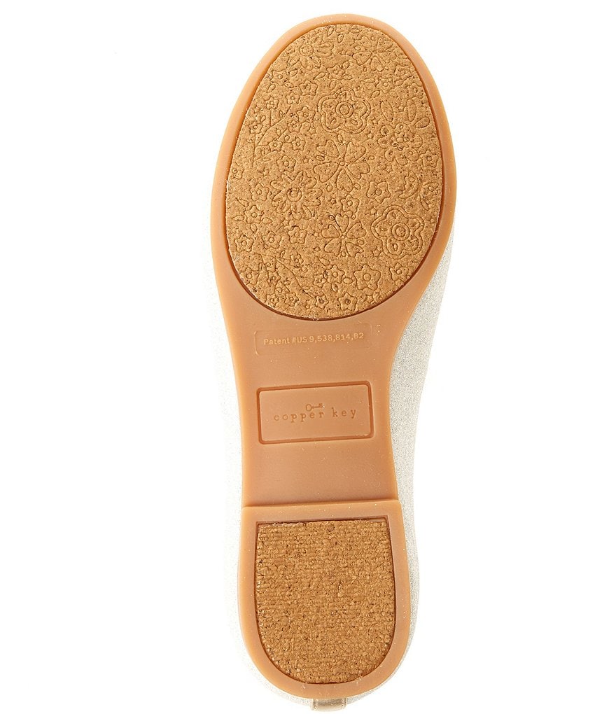 Copper Key Girls' Surely Glitter Ballet Flats (Youth)