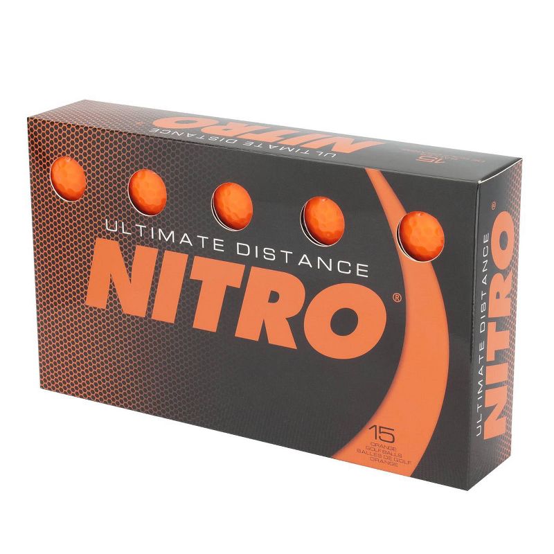 Nitro Golf Ultimate Distance Golf Balls Orange - 30pc