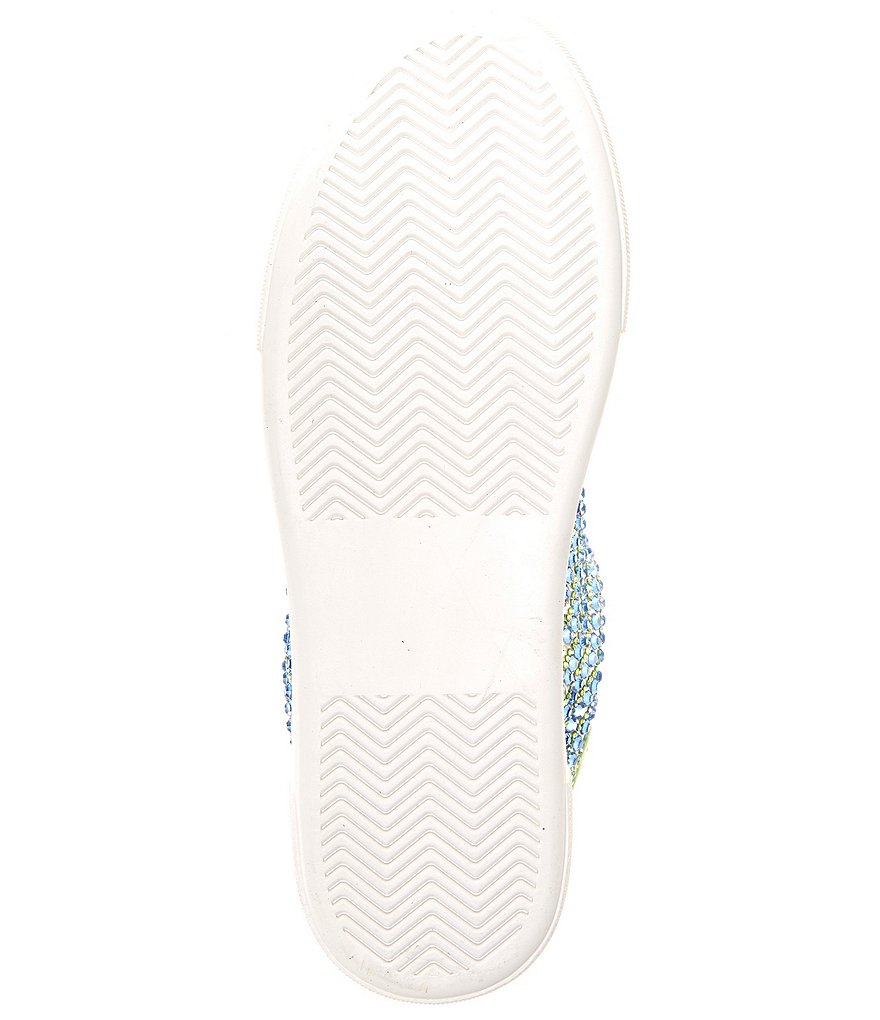 Blue by Betsey Johnson Sidny Rhinestone Embellished Platform Lace-Up Sneakers