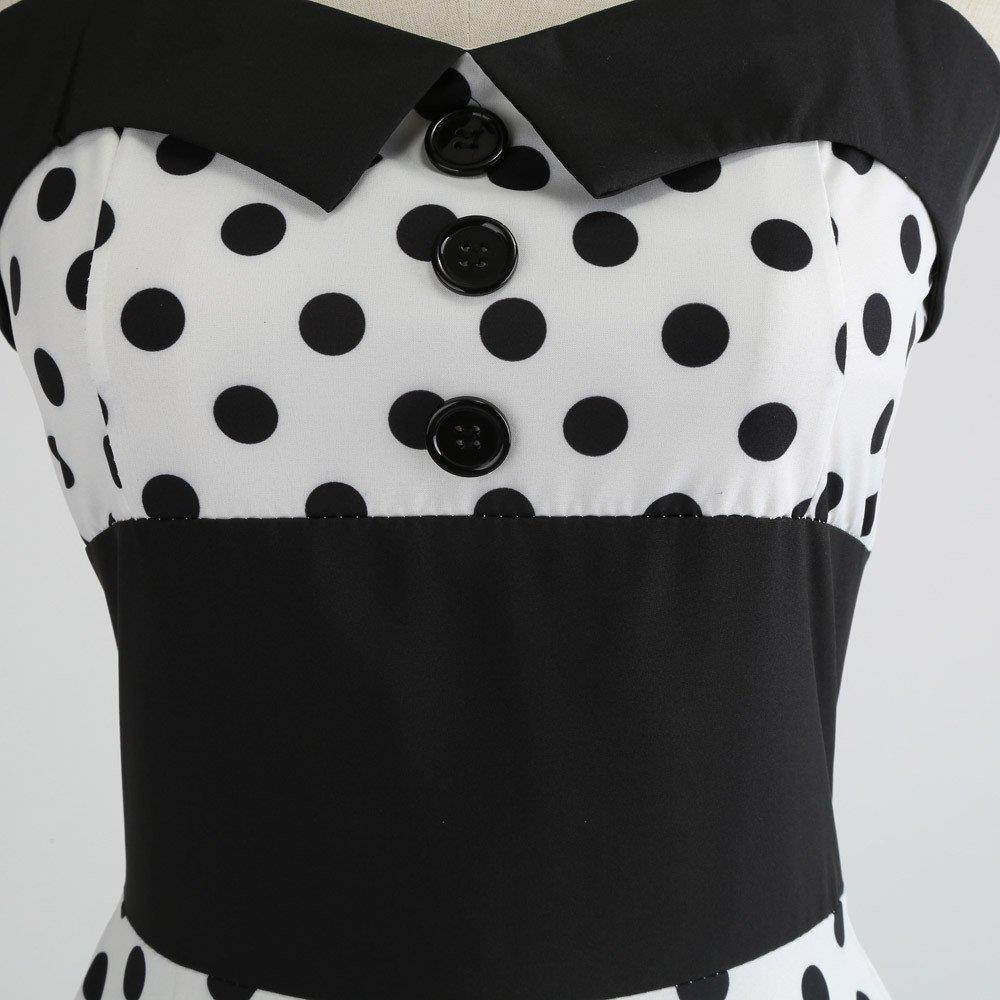 Vintage Dresses for Women,Women Vintage Printing Bodycon Sleeveless Halter Evening Party Prom Swing Dress