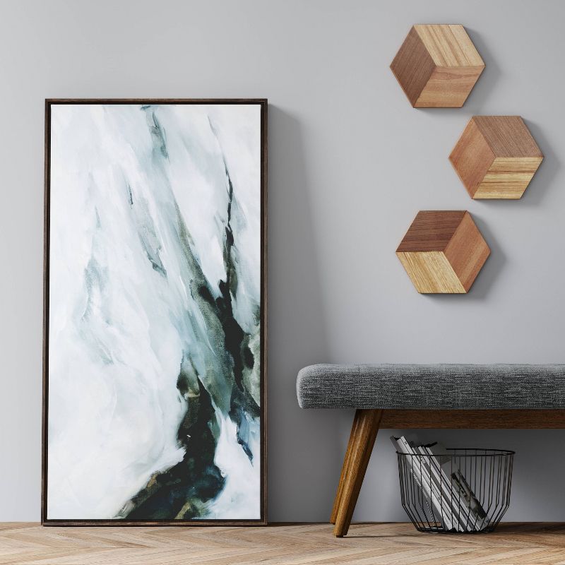 47" x 24" Abstract Mountain Framed Canvas - Project 62™