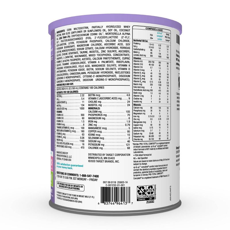 Complete Comfort Infant Formula Powder with Iron - 29.8oz - up & up™