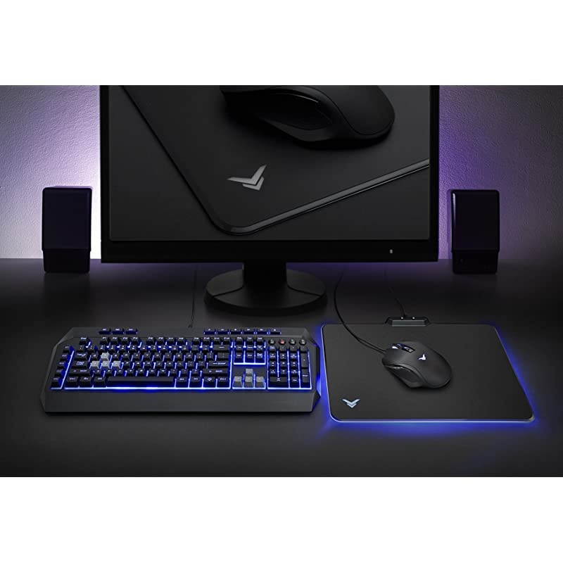 Basics Gaming Keyboard and Mouse Pad Bundle