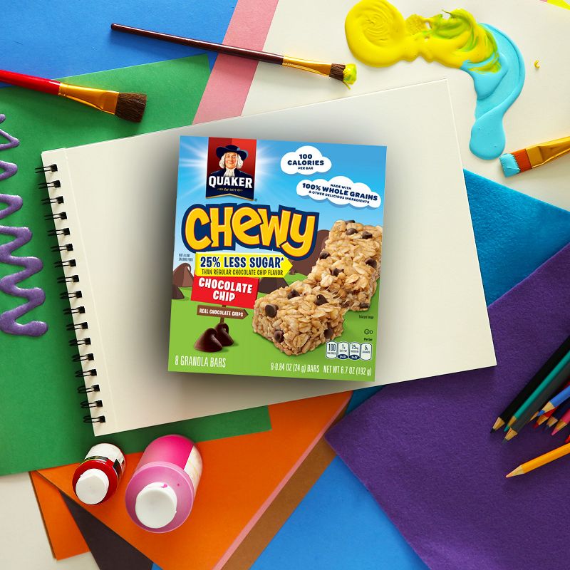 Quaker Chewy Low Sugar Chocolate Chip Granola Bars - 8ct