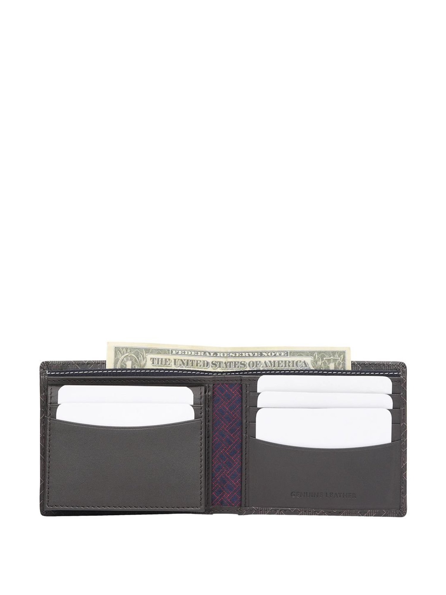 THE HOLISTIK Revival Black & Maroon Casual Leather Bi-Fold Wallet for Men