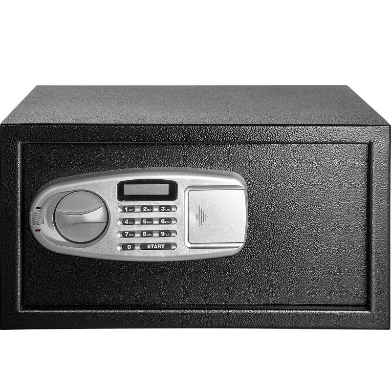 VEVOR Security Safe 1 Cubic Feet, Electronic Safe Box, with LCD Screen and Keypad Lock, Digital Safe Box, with Two Keys, Solid Steel Construction Great for Home, Hotel and Office