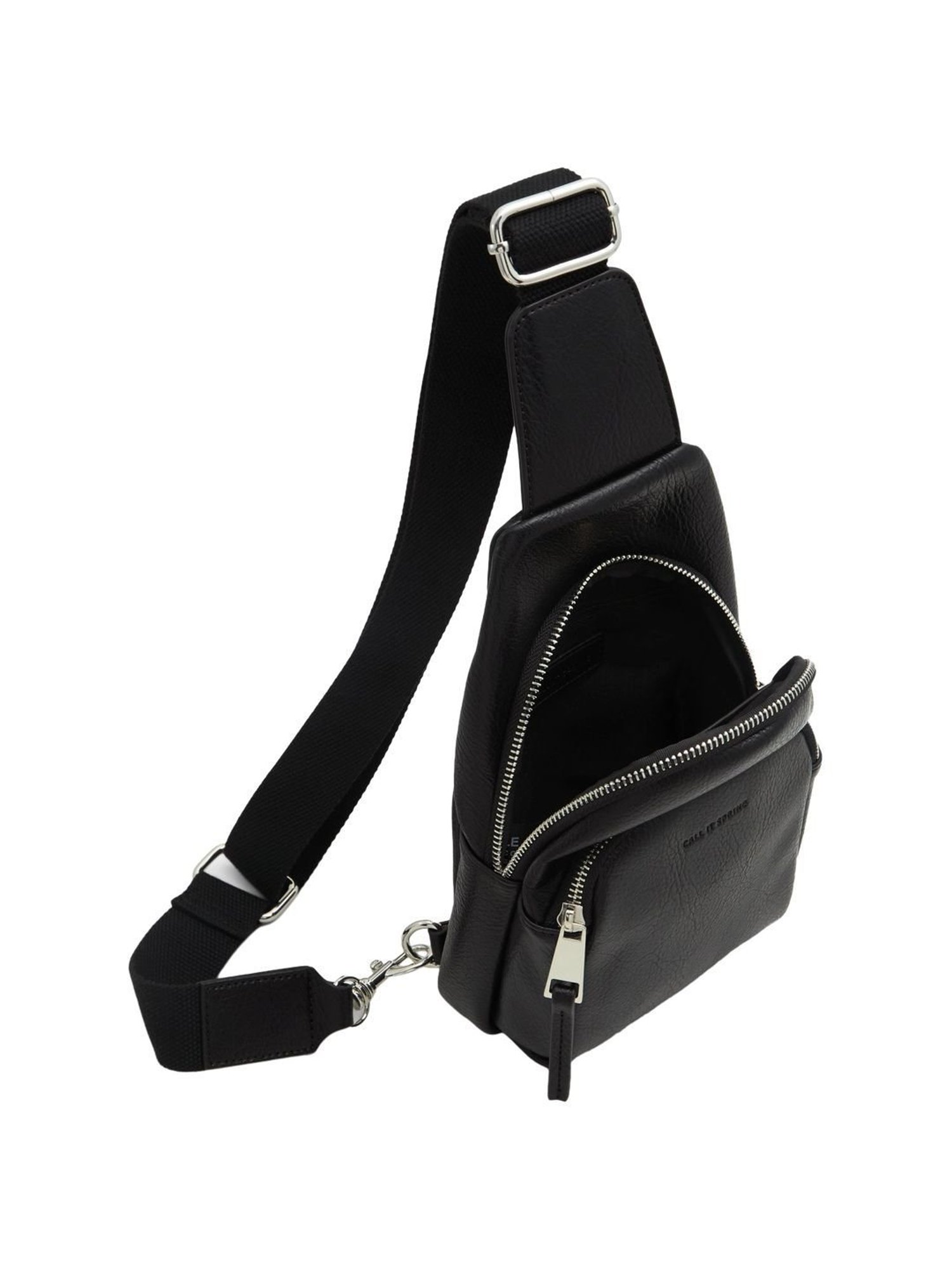 Call It Spring Black Solid Small Cross Body Bag