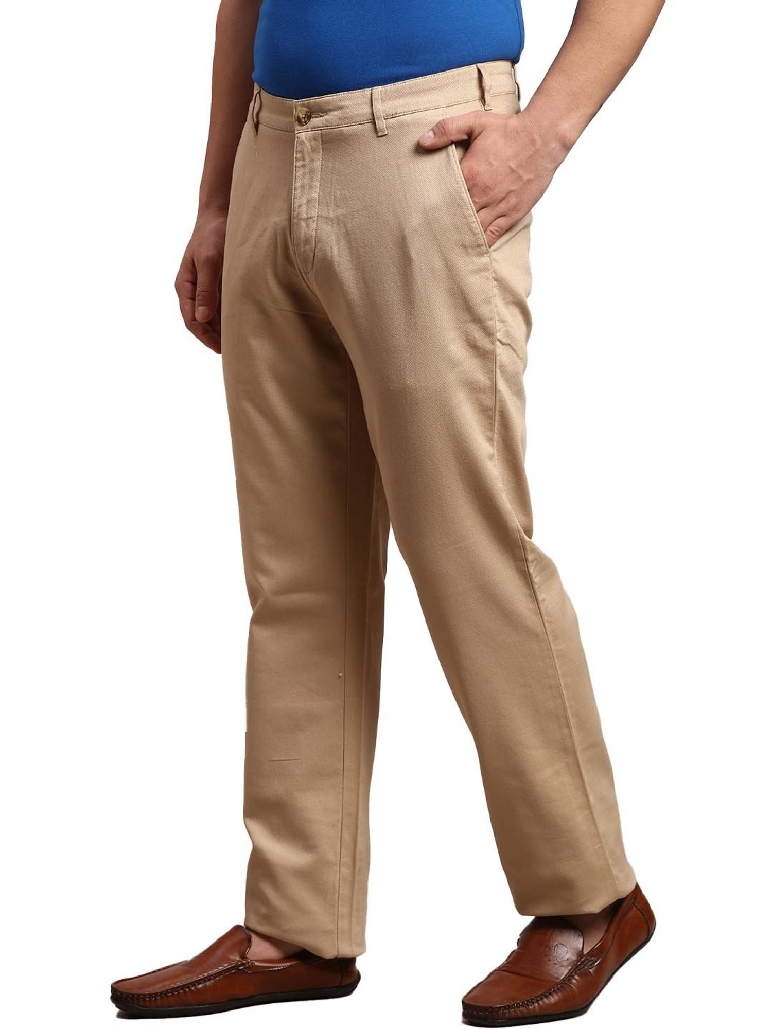ColorPlus Brown  Regular Fit Trousers