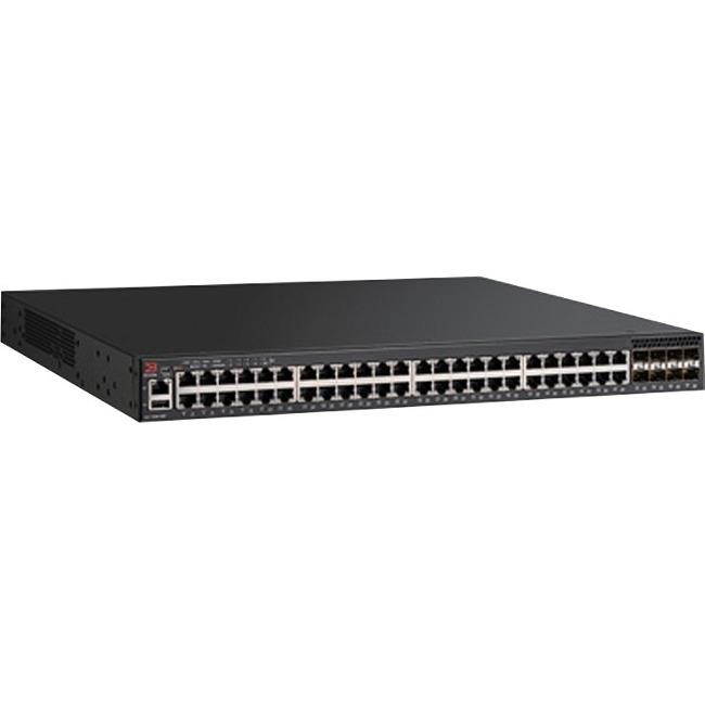 Brocade ICX7250-48P Switch - L3 - Managed - 48 X 10/100/1000 (Poe+) + 8 X 1 Gigabit Ethernet Sfp+ - Rack-Mountable - Poe+ (720 W)