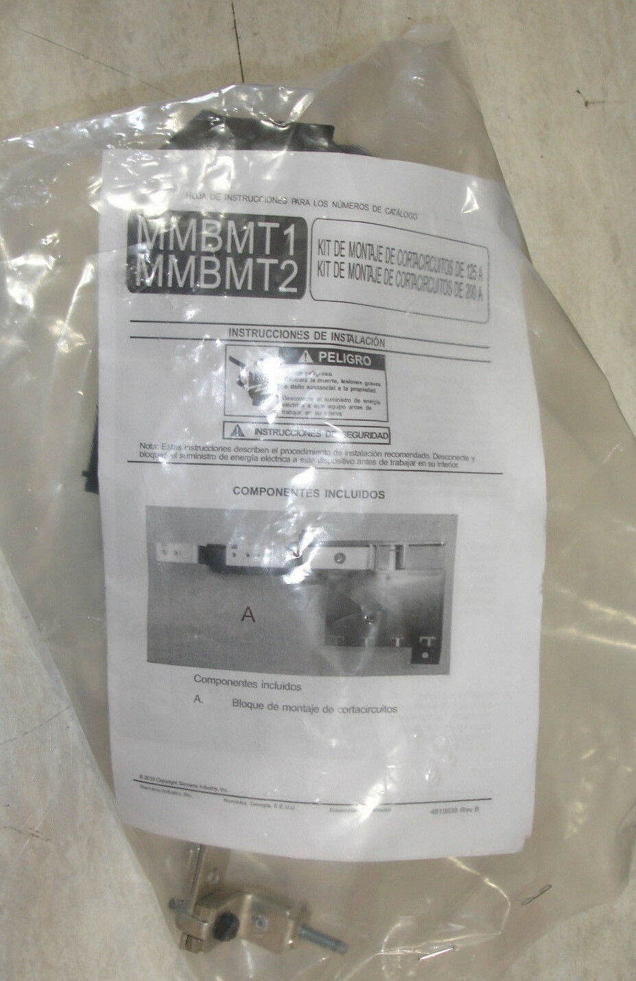 Siemens WMM Murray DC DG Meter Socket 200 amp Breaker landing Base Parts Kit