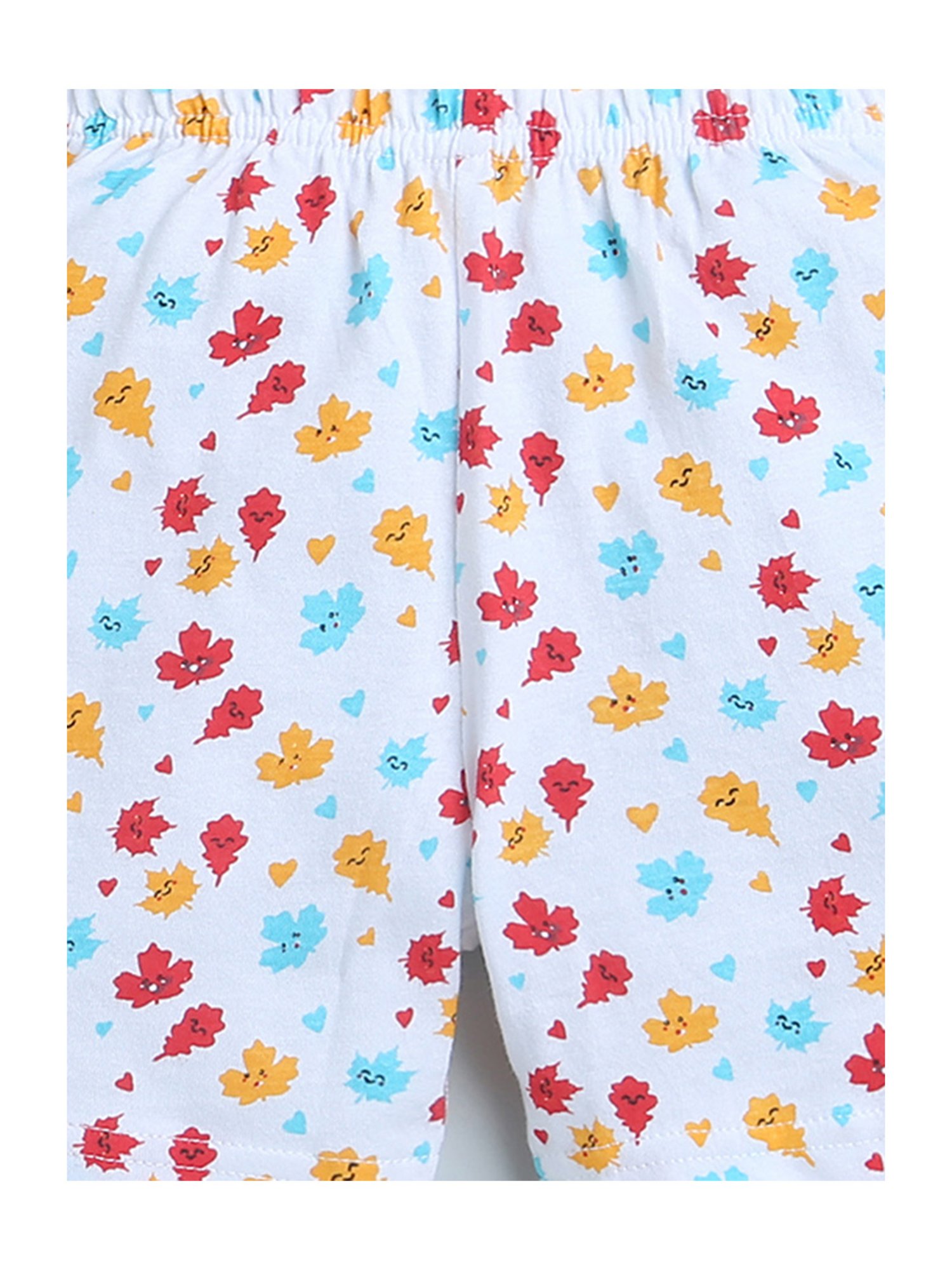 Bumzee Kids Sky Blue & White Printed Shorts (Pack Of 2)