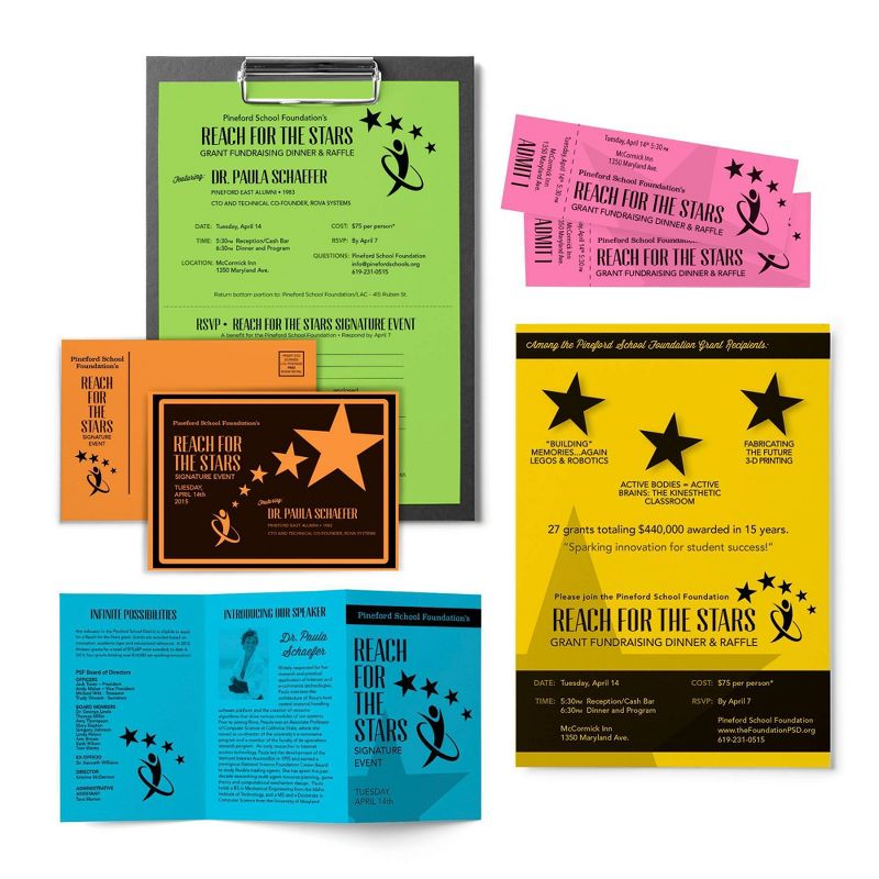 250 Sheets Cardstock 8.5"x11" Cheerful - Astrobrights