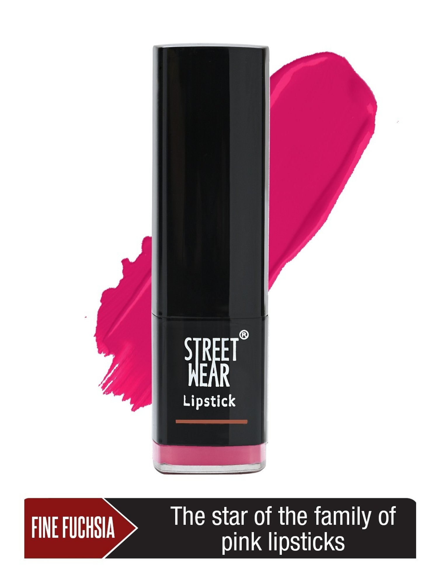 Street Wear Satin Smooth Lipstick Fine Fuchsia - 4.2 gm