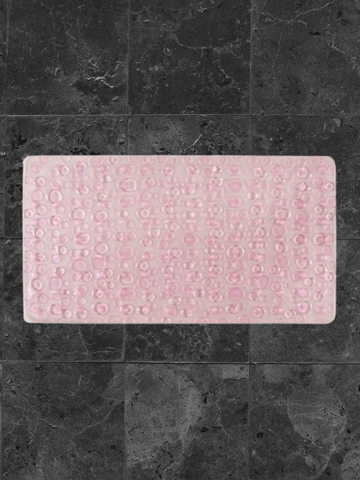 Freelance Light Pink PVC Set of 1 Shower Mats