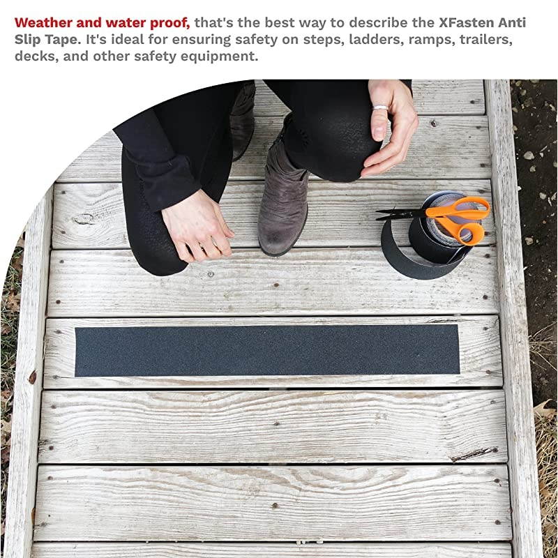 Anti Slip Tape 4Inch by 15Foot PetSafe HypoAllergenic Weather proof and Non Skid Indoor and Outdoor Safety Track Tape