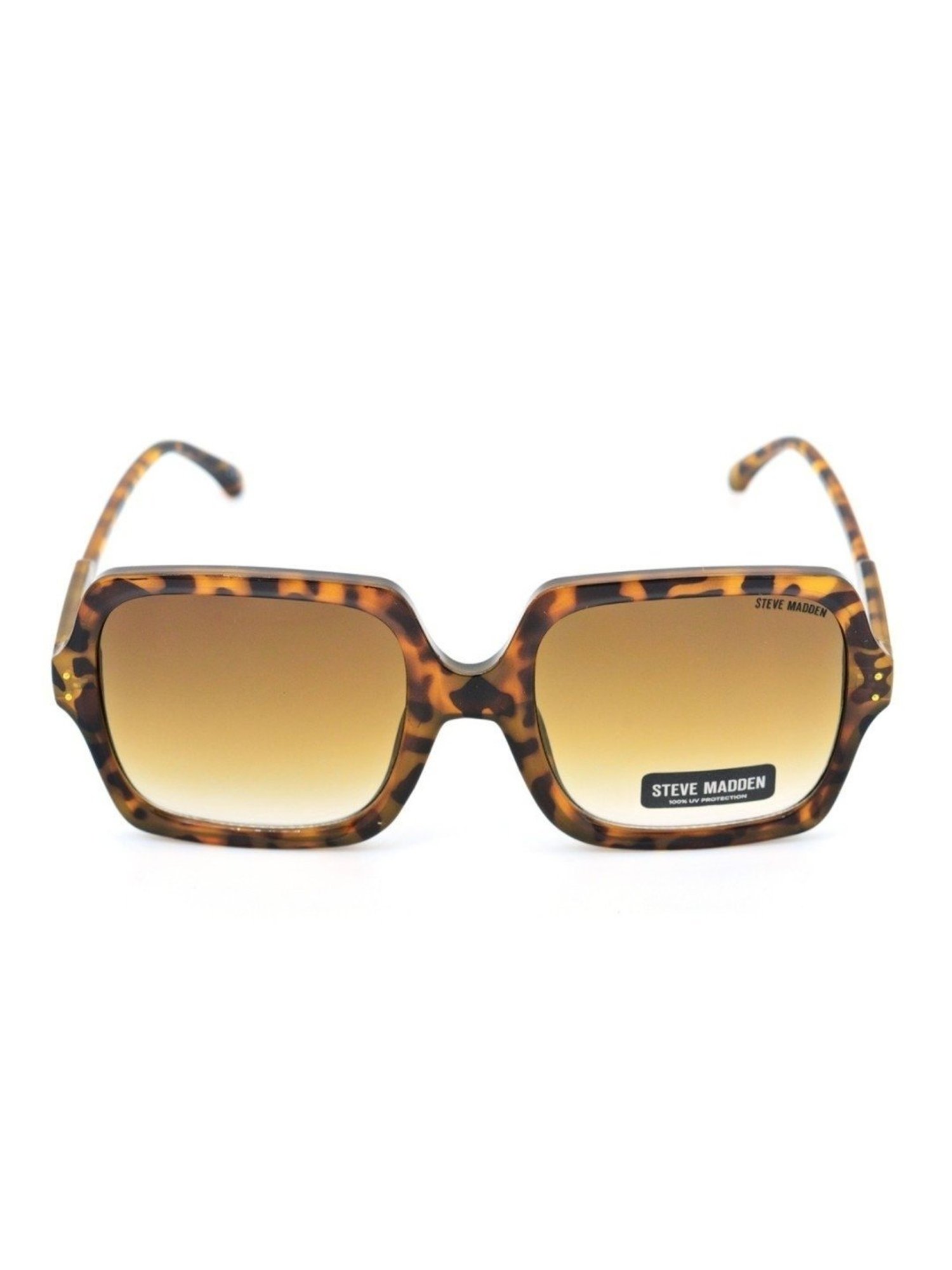 STEVE MADDEN Brown Square UV Protection Sunglasses for Women
