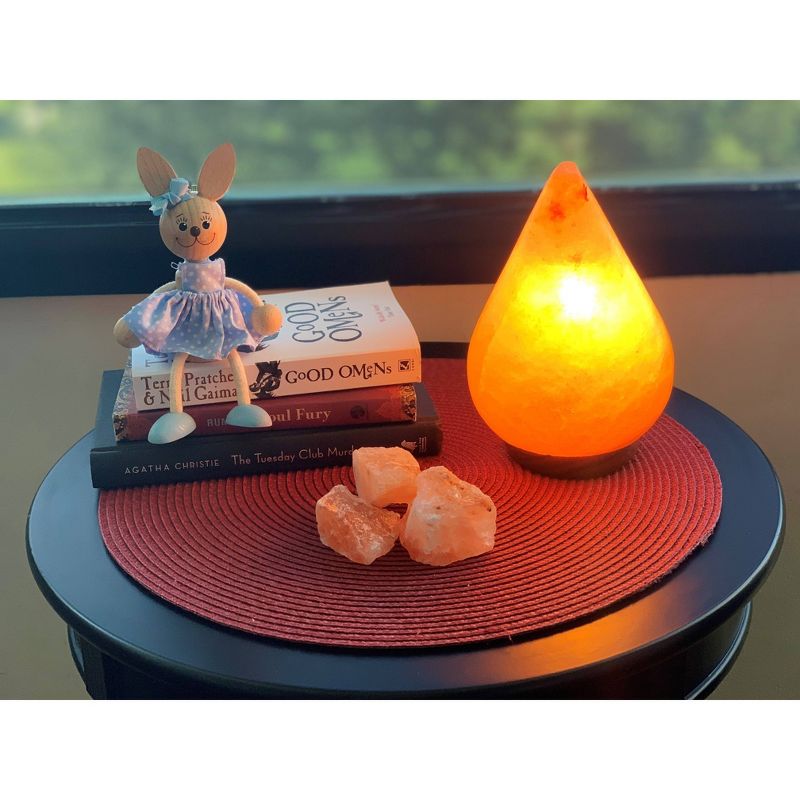 Tear Drop Salt Lamp Pink - Q&A Himalayan Salt