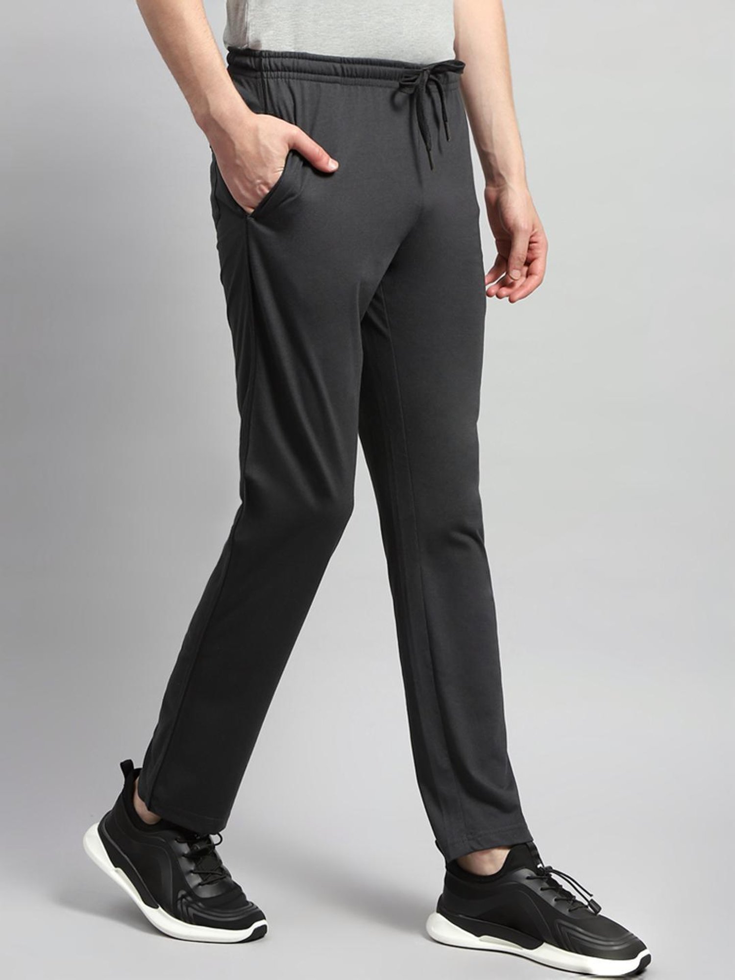 Parx Black Jogger Fit Joggers