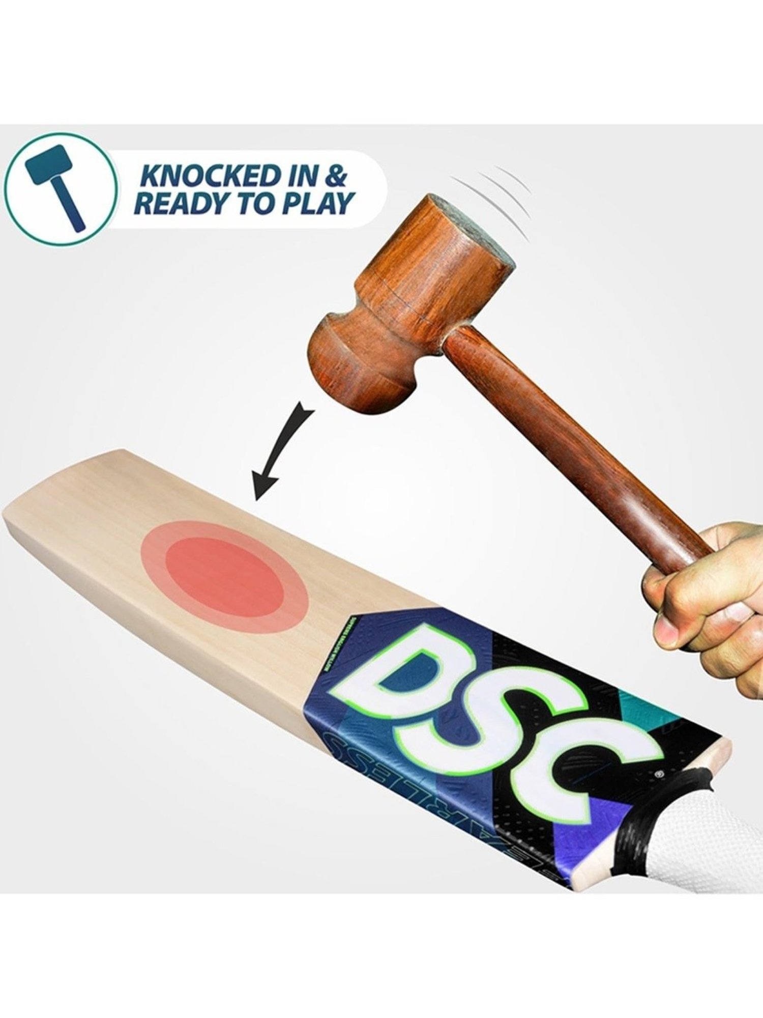 DSC BLU 65 English Willow Cricket Bat Size - Mens