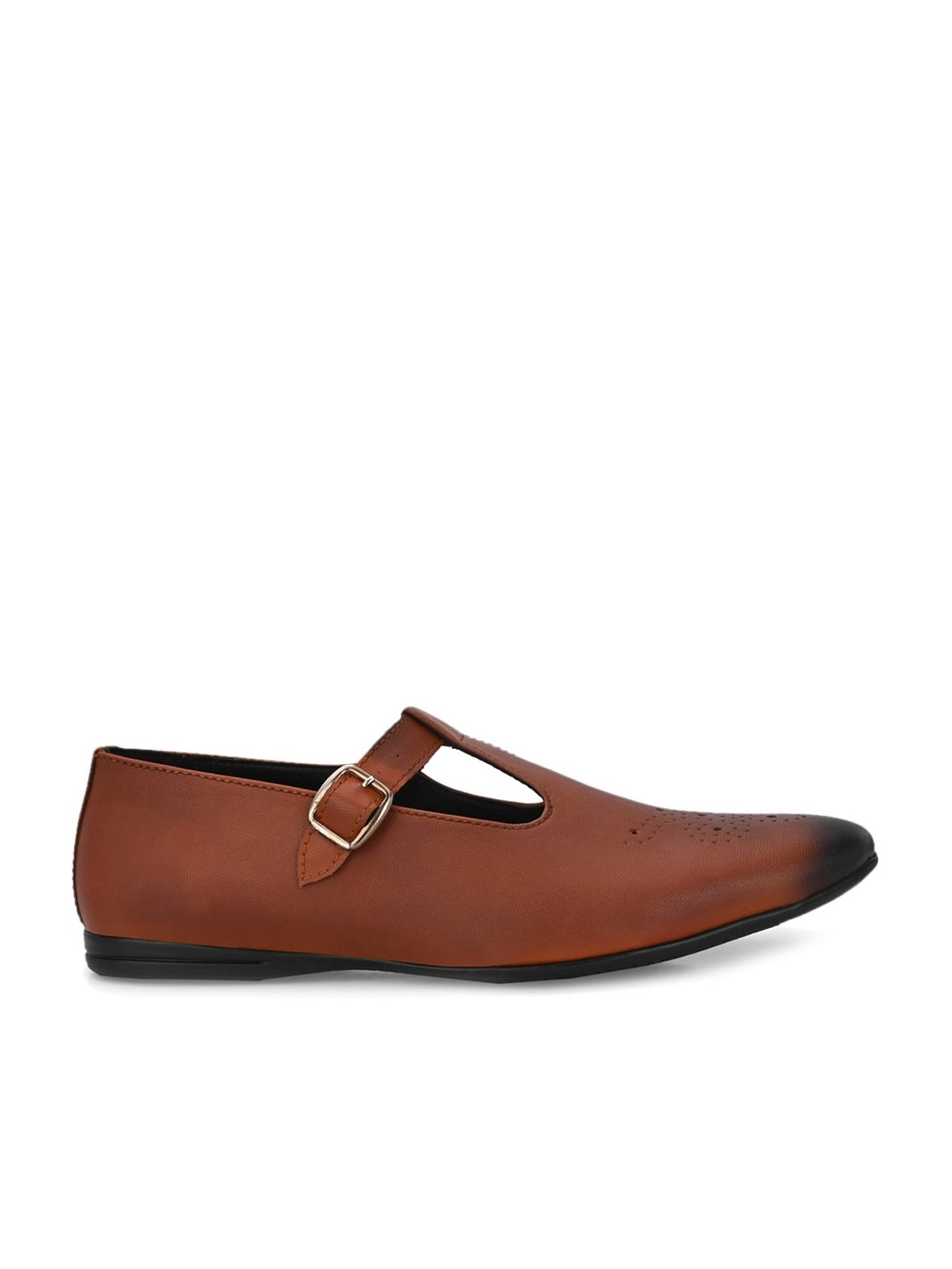 Giorgio Men's Tan Monk Shoes