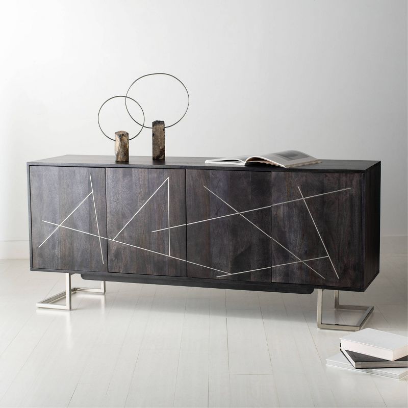 Carmel Sideboard Dark Brown/Black - Chique