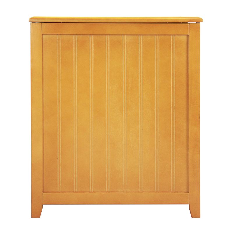 Oceanstar Rectangular Laundry Wood Hamper with Interior Bag