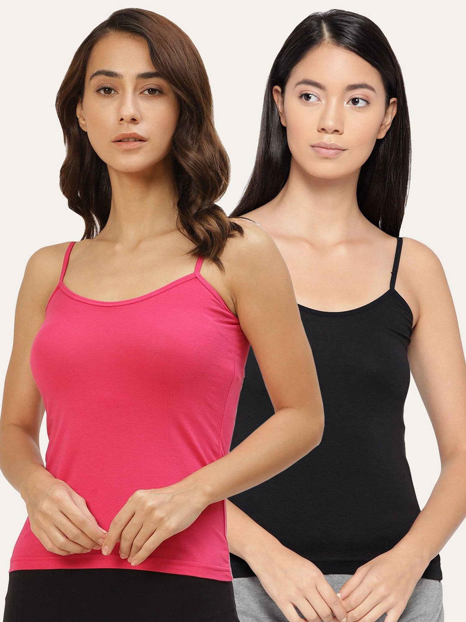 Lady Lyka Multicolor Camisole (Pack of 2)