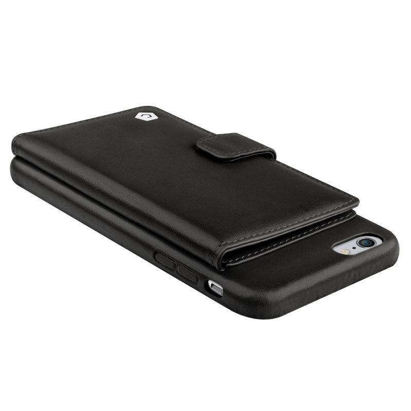 Cobble Pro Genuine Leather Wallet Case for iPhone 6 Plus / 6S plus, Black