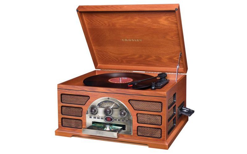 Crosley Rochester 5 in 1 Entertainment Center - Paprika (CR66D-PA)