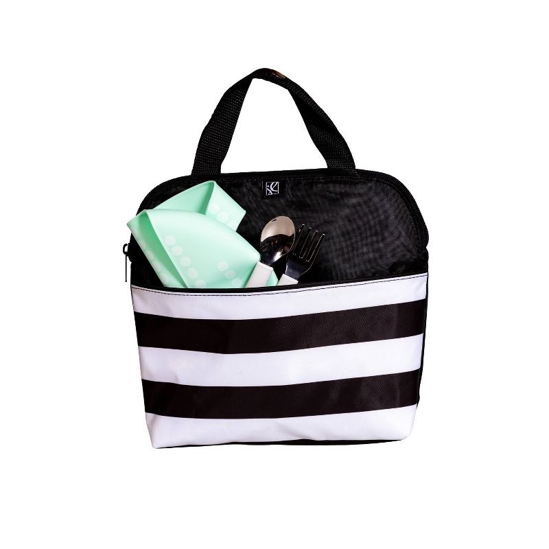 J.L. Childress MaxiCOOL Four Bottle Cooler - Black Stripe - 30qt