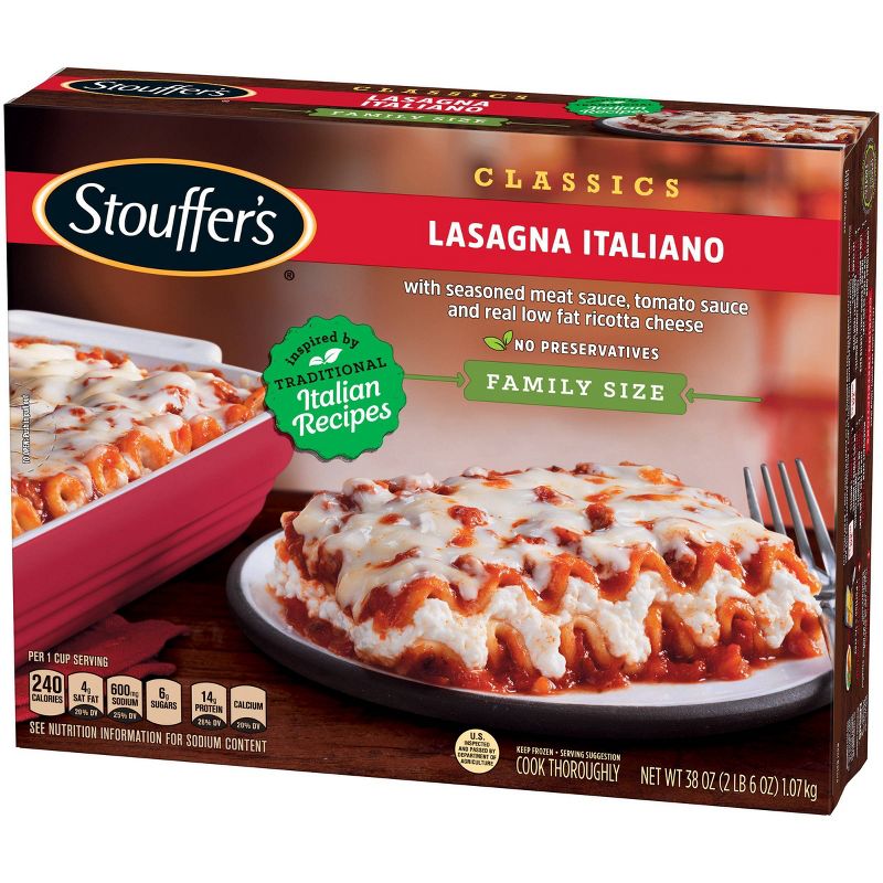 Stouffer's Frozen Lasagna Italiano Family Size - 38oz