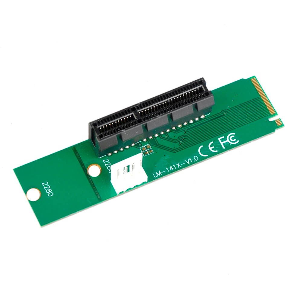 1Pcs m2 adapter m2 pcie M.2 NGFF SSD Male to PCI-e Express 4X Female m2 to pci-e Converter Adapter Card m.2 riser for BTC miner