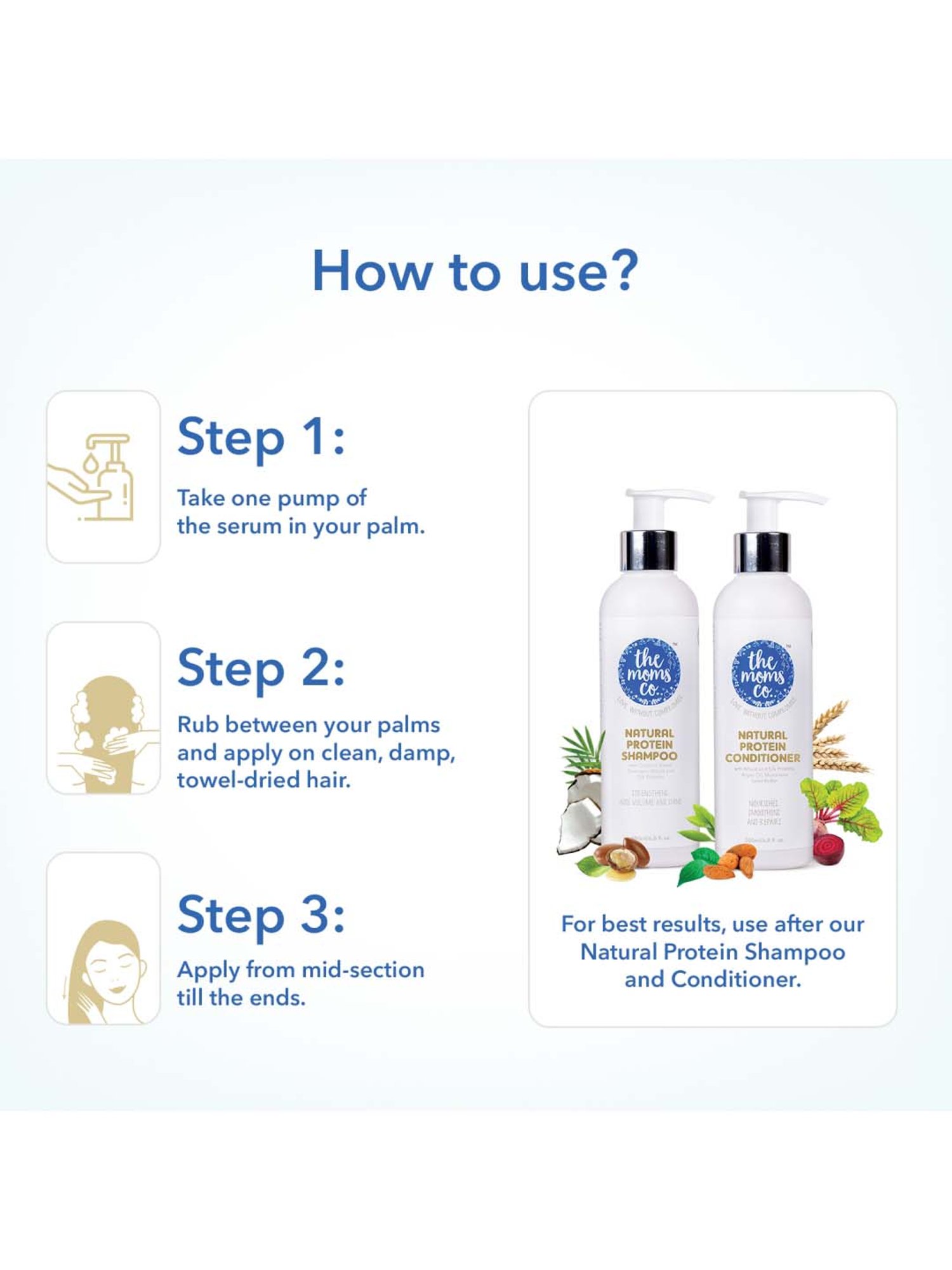 The Moms Co. Natural Protein Hair Serum - 100 ml