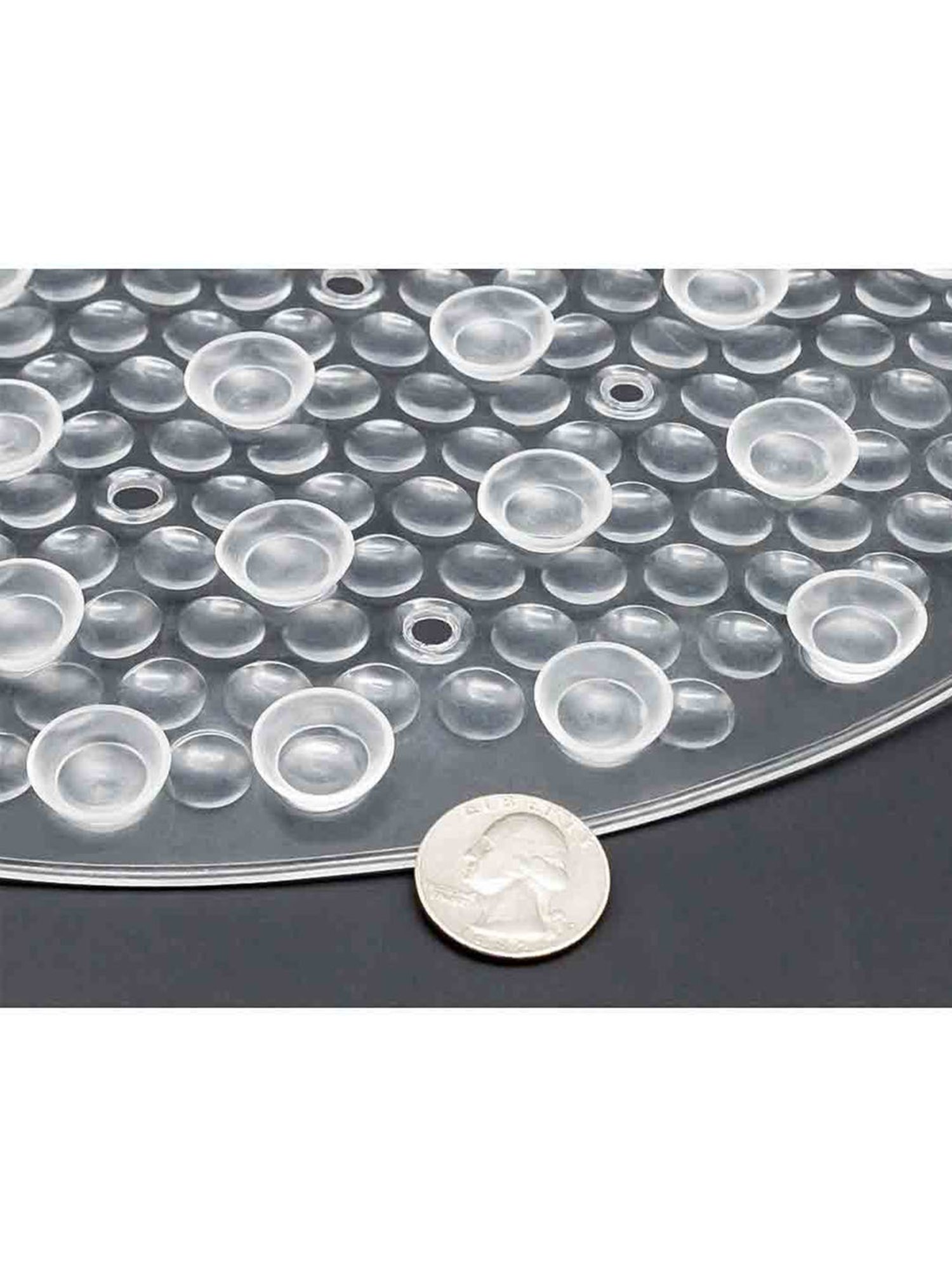 Freelance Transparent PVC Set of 1 Shower Mats