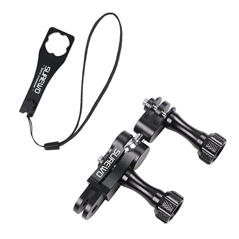 Ball Joint Mount,Aluminum Swivel Arm Mount with Aluminium Wrench Compatible with GoPro Hero 9/8/7/(2018) 6 5 Black,4 Session,4 Silver,3+,DJI Osmo Action,YI,Campark,AKASO and More