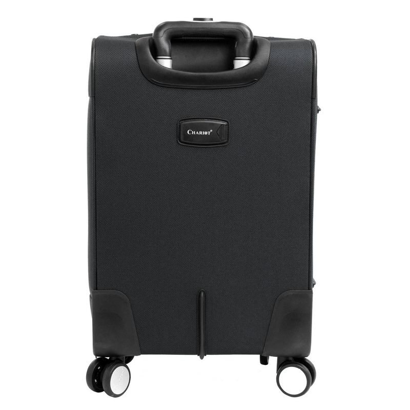 Chariot Travelware Madrid 3pc Luggage Set - Black