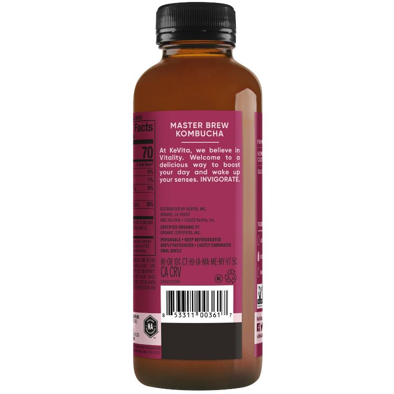 KeVita Organic Tart Cherry Master Brew Kombucha - 15.2 fl oz