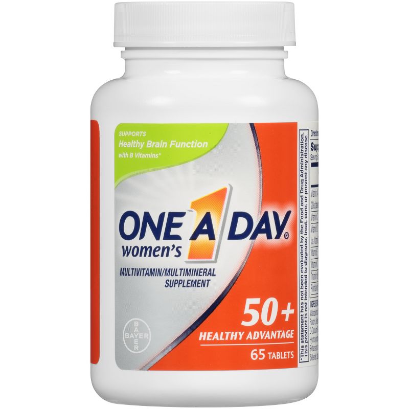 One A Day Women's 50+ Health Advantage Multivitamin / Multimineral Dietary Supplement Tablets - 65ct