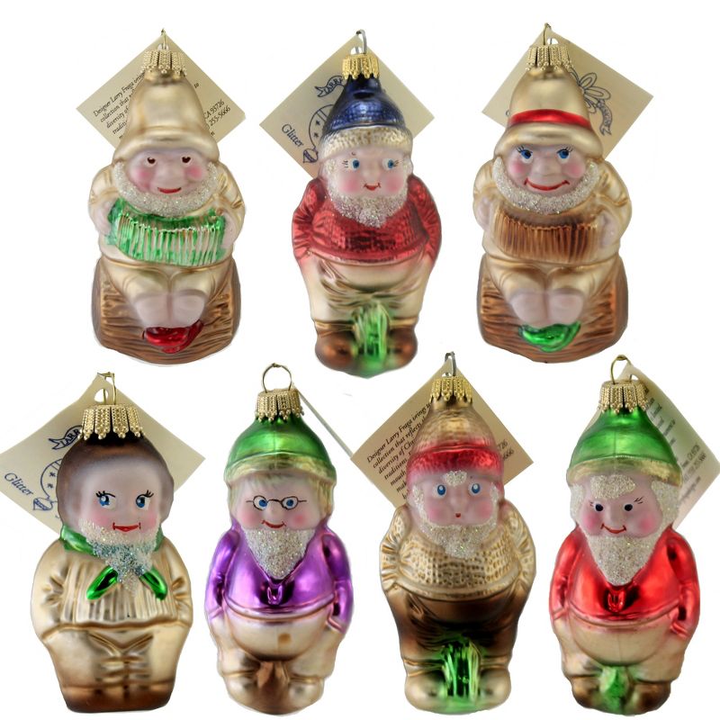 Larry Fraga 7 Dwarves Christmas Snow White Ornament  -  Tree Ornaments