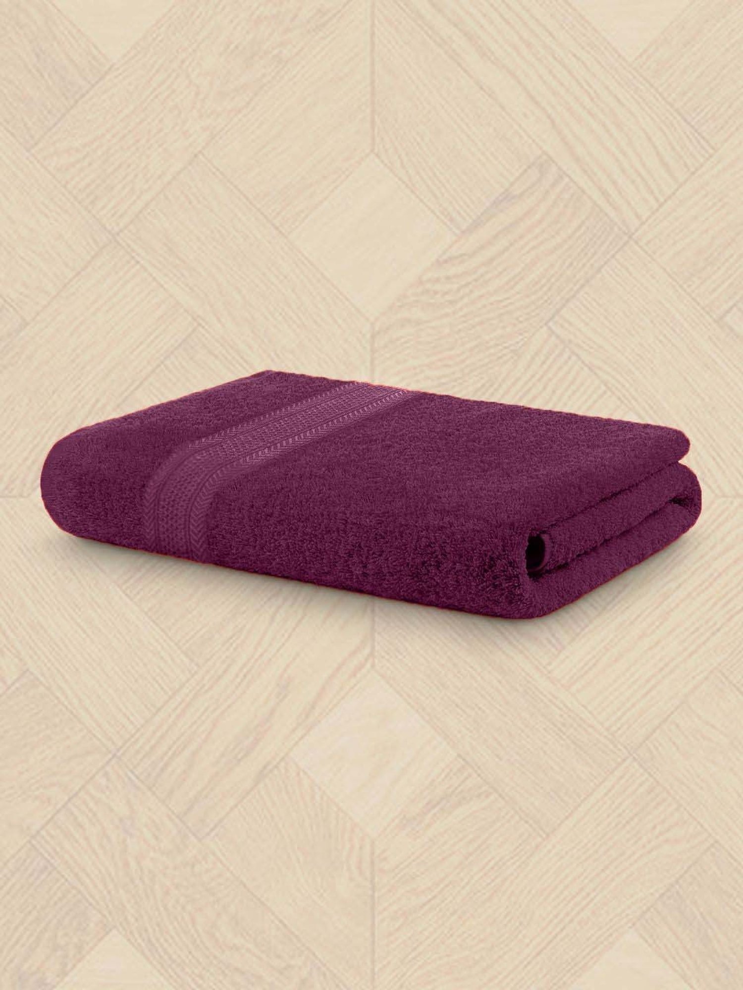Raymond Home Fresh Purple 340 GSM Cotton Bath Towel